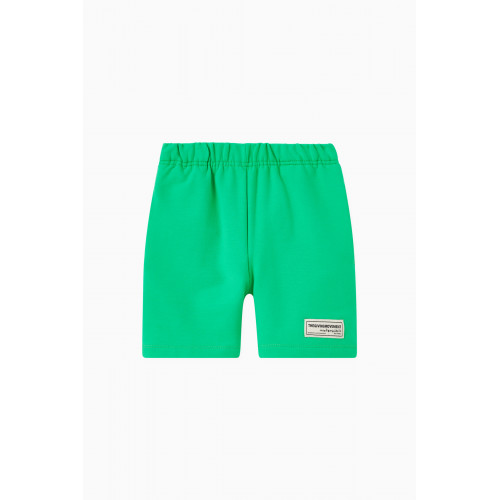 The Giving Movement - Logo Lounge Shorts in Organic Cotton Green