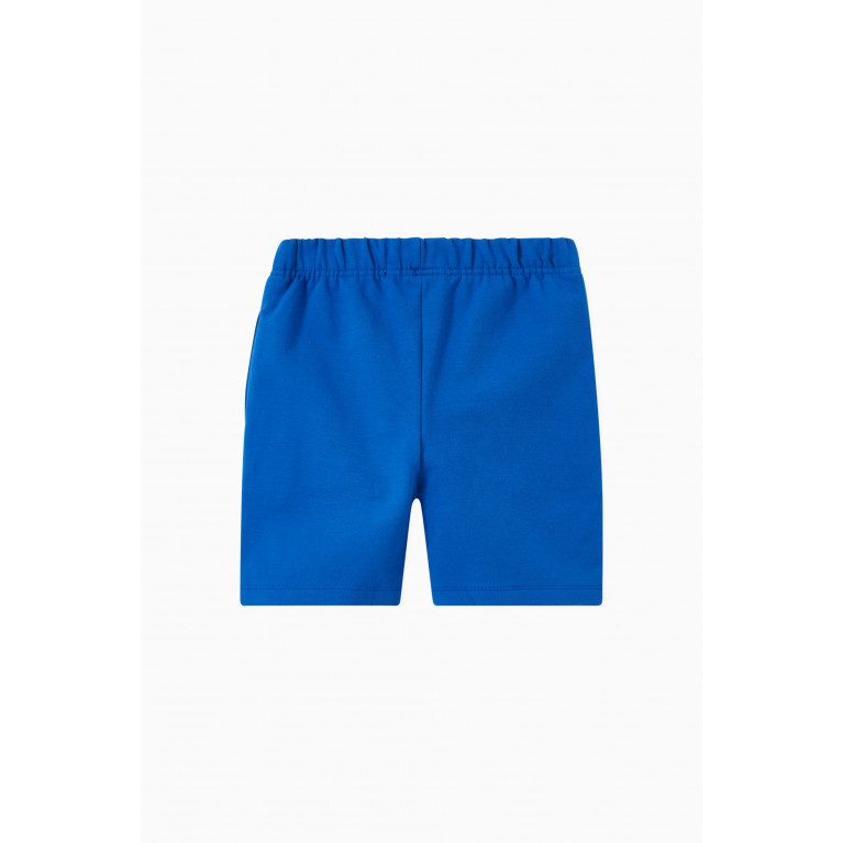The Giving Movement - Logo Lounge Shorts in Organic Cotton Blue