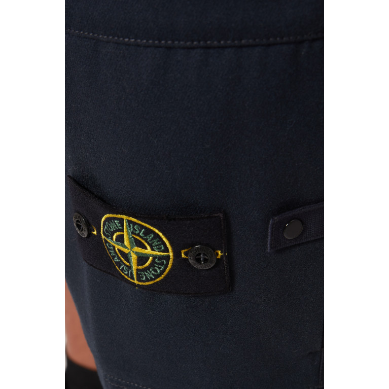 Stone Island - Logo-badge Bermuda Shorts in Wool-blend