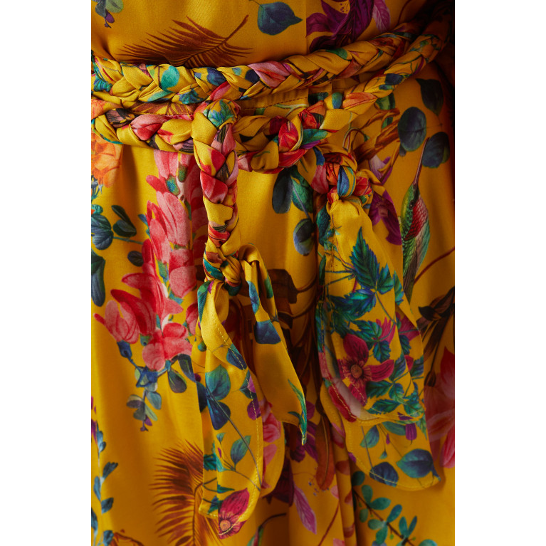 Dahlia Bianca - Charlize Mini Dress in Linen Yellow