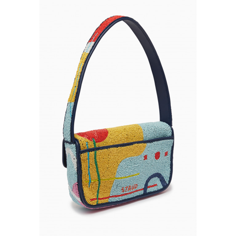 Staud - Tommy Beaded Shoulder Bag Multicolour