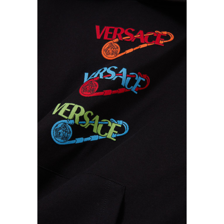 Versace - Safety Pin Logo Sweatshirt in Cotton