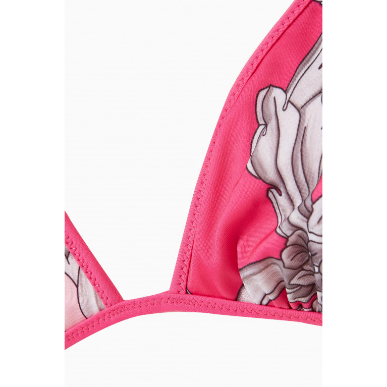 Versace - Baroque Print Reversible Bikini Top