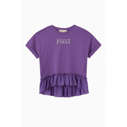 Emilio Pucci - Ruffle Hem T-shirt in Cotton