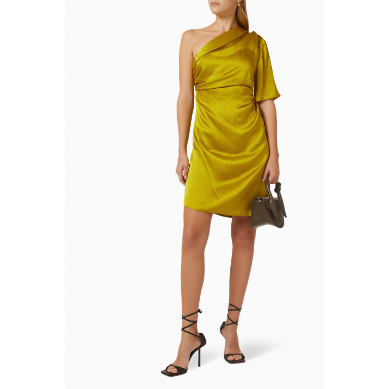 Elleme - One-shoulder Mini Dress in Satin