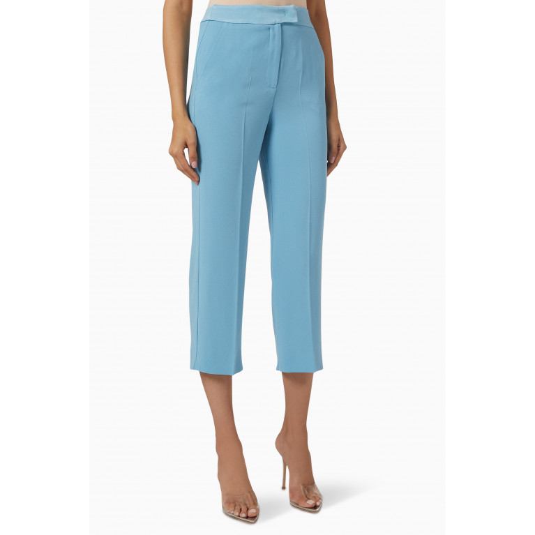 Marella - Straight-fit Trousers in Crepe