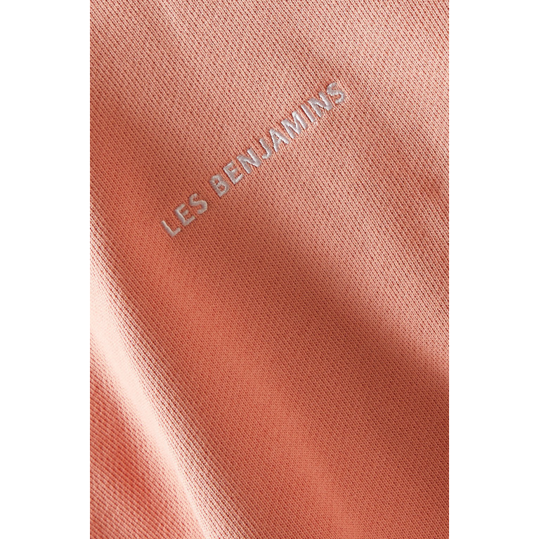 Les Benjamins - Logo Hoodie in Organic Cotton Orange