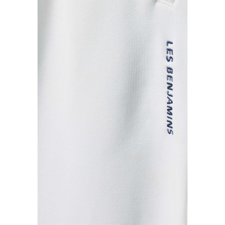Les Benjamins - Logo Sweatpants in Organic Cotton White