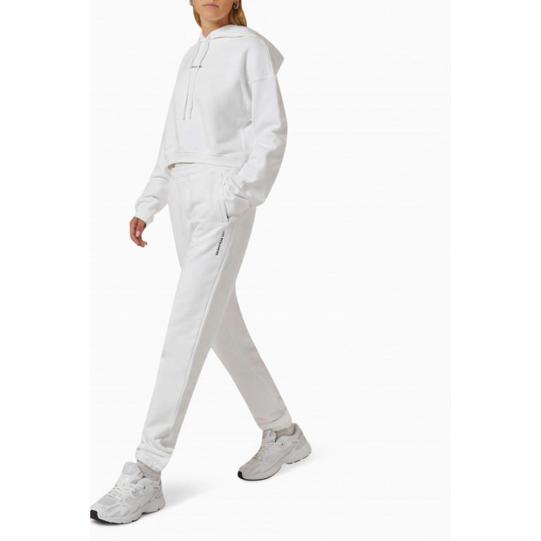 Les Benjamins - Logo Sweatpants in Organic Cotton White