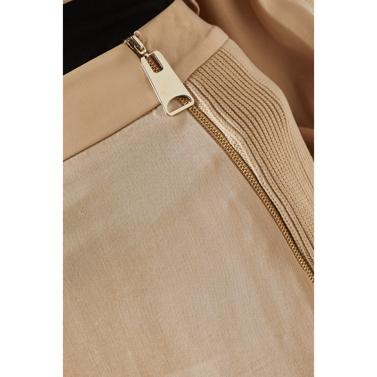 Hukka - Zip Detail Pants in Modal Blend Neutral