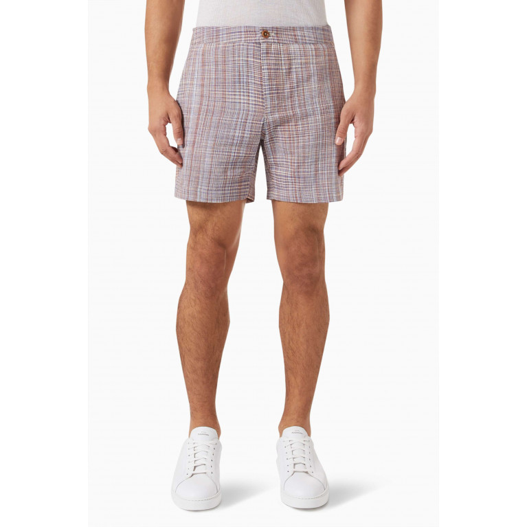 SMR Days - Pines Shorts in Madras Cotton Multicolour