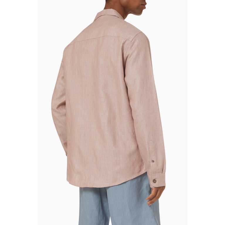 SMR Days - Paloma Shirt in Silk Linen Blend Pink
