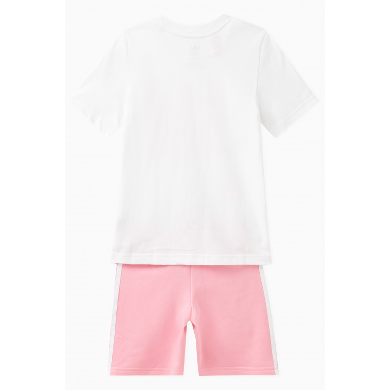 adidas Originals - Adicolour T-shirt & Shorts Set in Cotton Jersey White