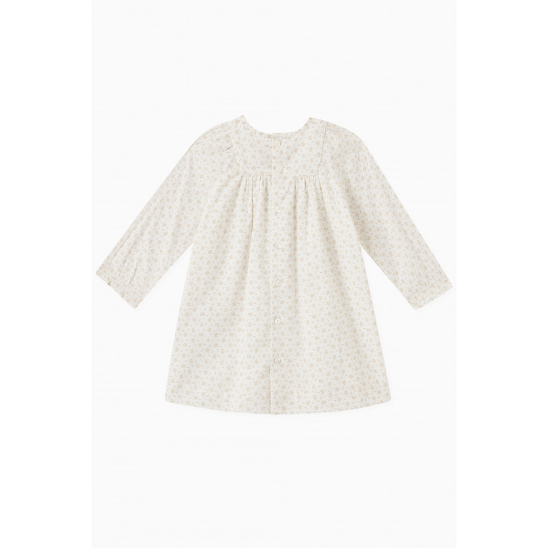 Bonpoint - Floral Ruffled Dress in Cotton