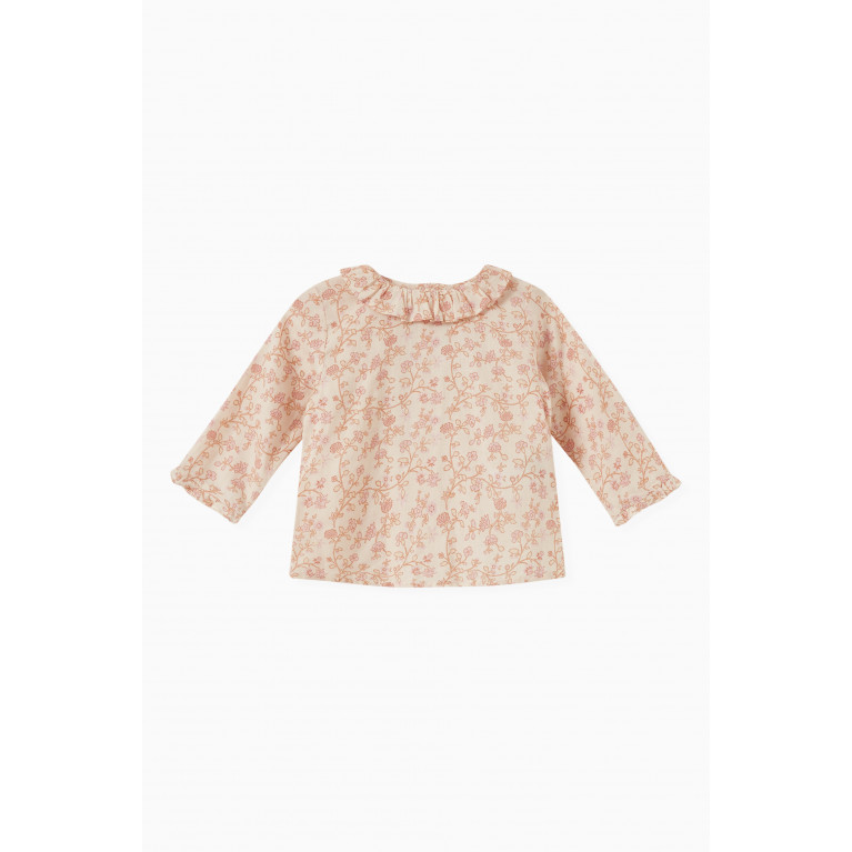 Bonpoint - Floral-print Blouse in Organic Cotton