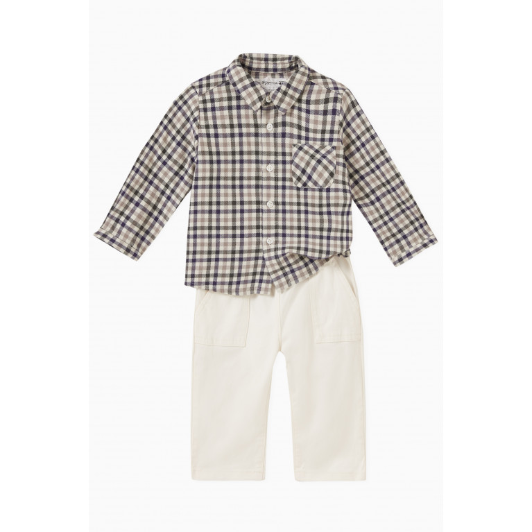 Bonpoint - Checked Polo Shirt in Cotton