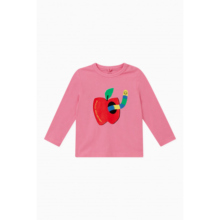 Stella McCartney - Apple Print T-shirt in Organic Cotton