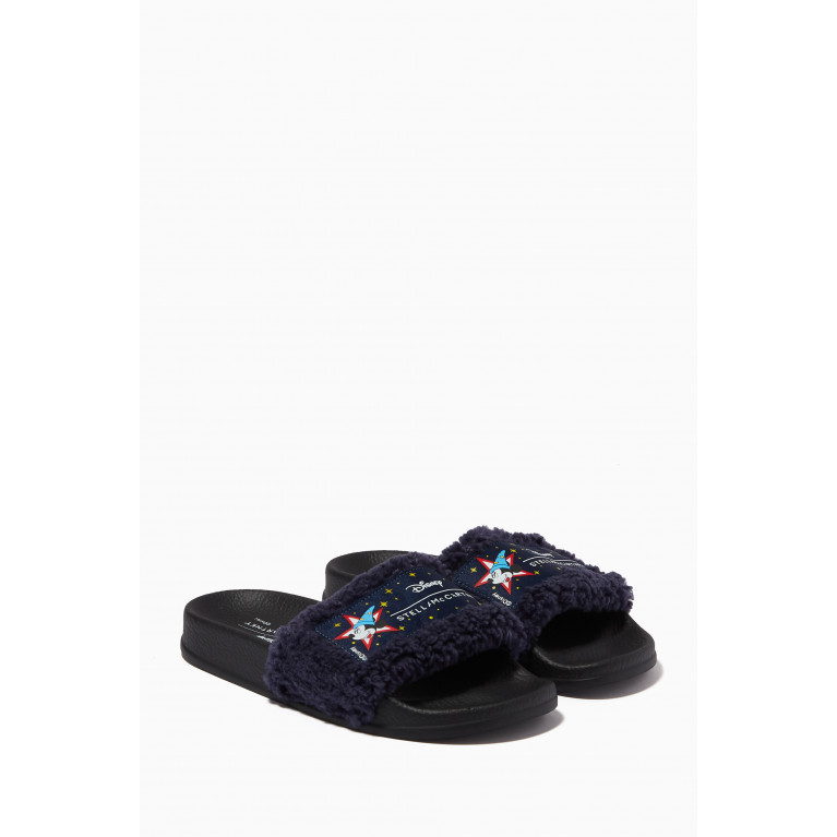 Stella McCartney - x Disney Slide Sandals in Teddy & Rubber