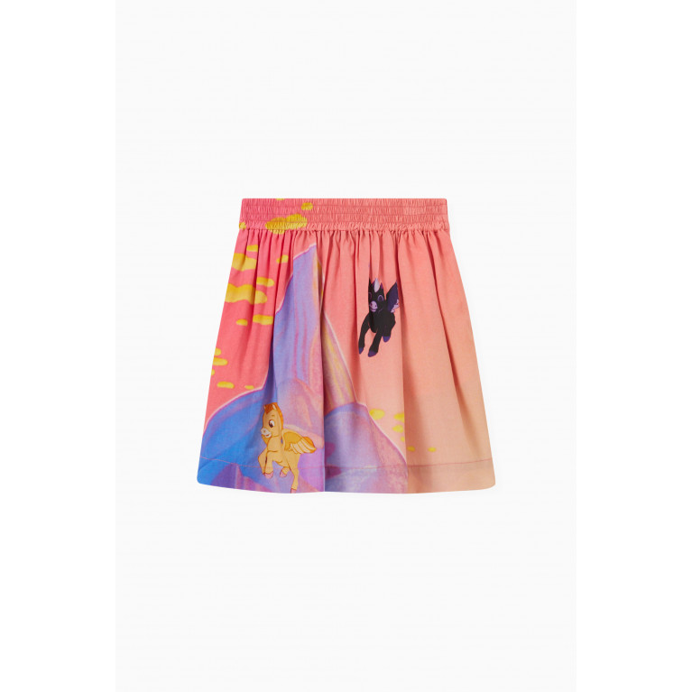 Stella McCartney - Disney Fantasia Mount Olympus Print Skirt in Viscose Blend