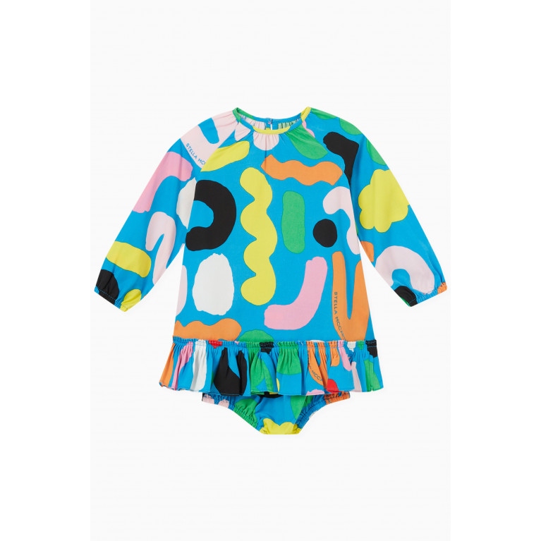 Stella McCartney - Abstract Print Dress and Bloomers, Set of Two