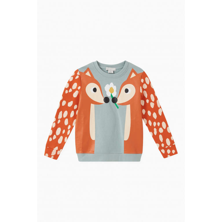 Stella McCartney - Deer Print Sweatshirt in Organic Cotton