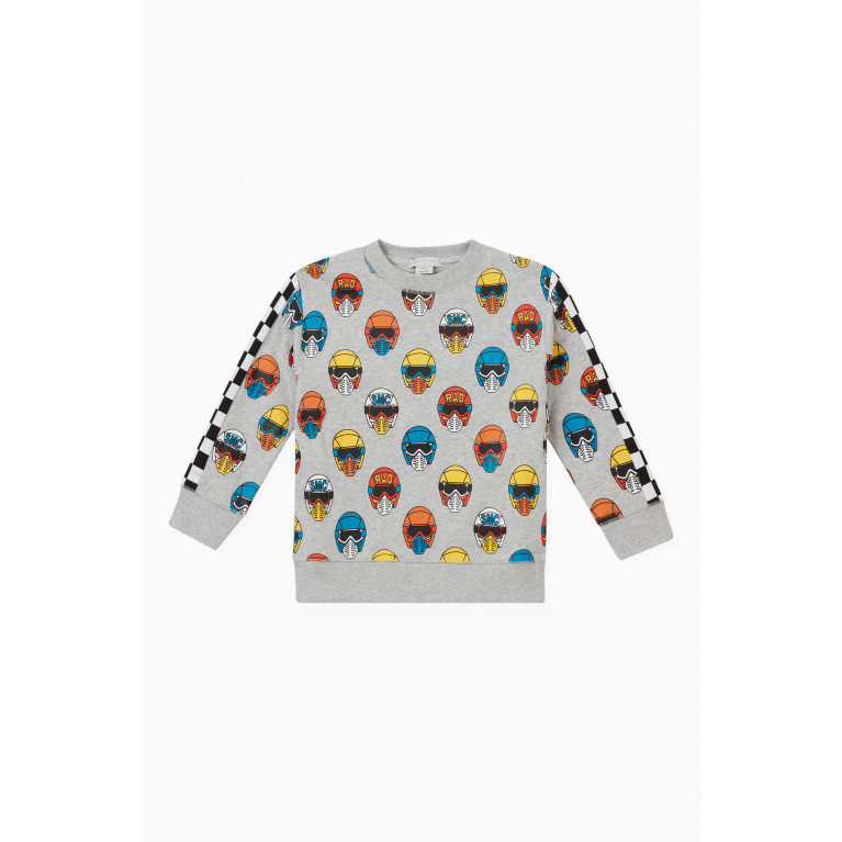 Stella McCartney - Helmet Print Sweatshirt in Cotton