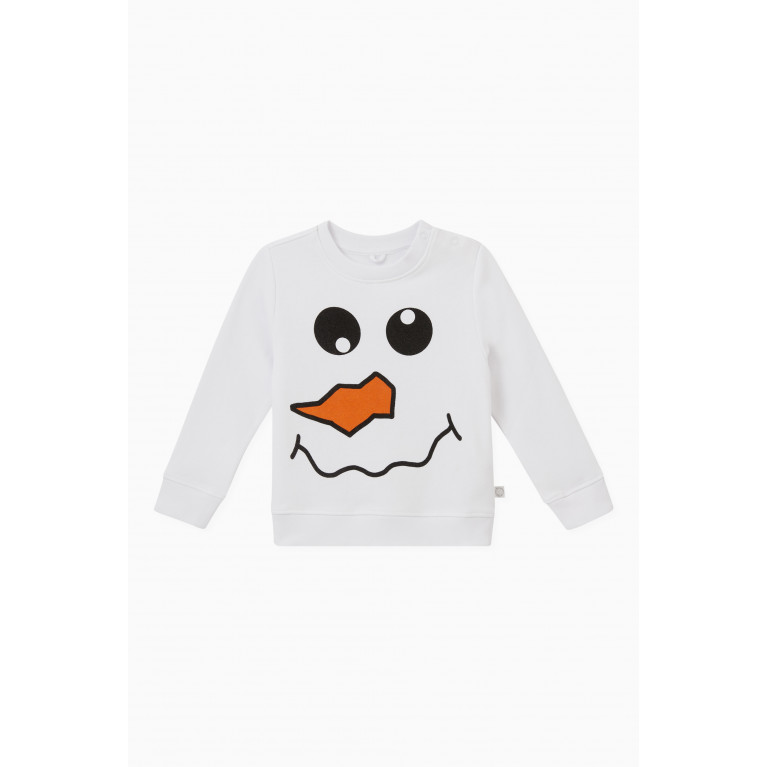 Stella McCartney - Snowman Print Sweatshirt in Organic Cotton