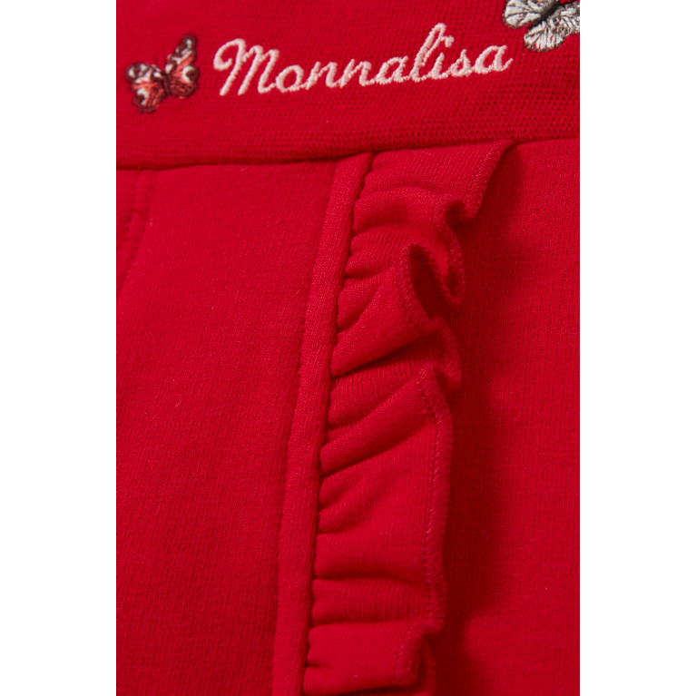 Monnalisa - Ruffle Detail Sweatpants in Cotton