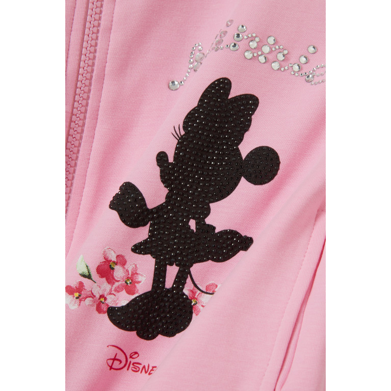 Monnalisa - Minnie Mouse Hoodie in Cotton