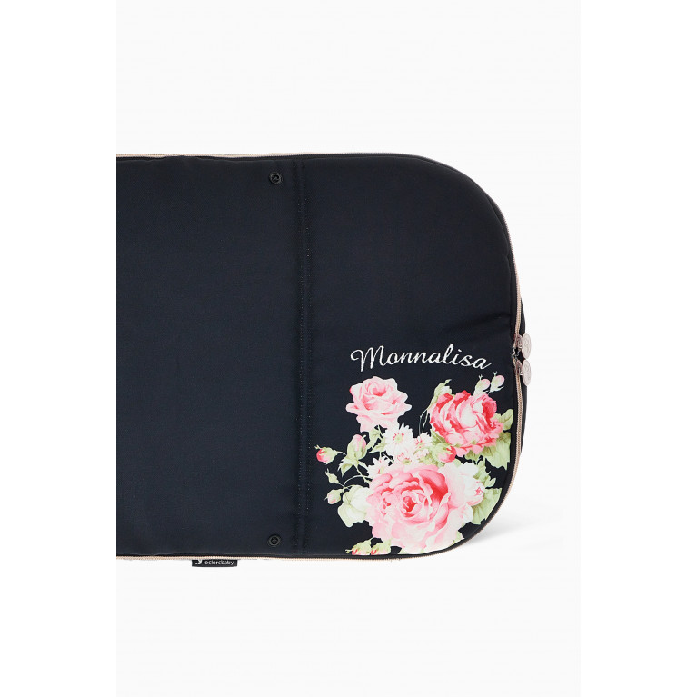 Monnalisa - Floral Print Sleeping Bag Black