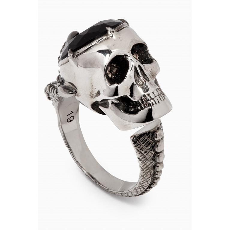 Alexander McQueen - Victorian Skull Ring in Brass