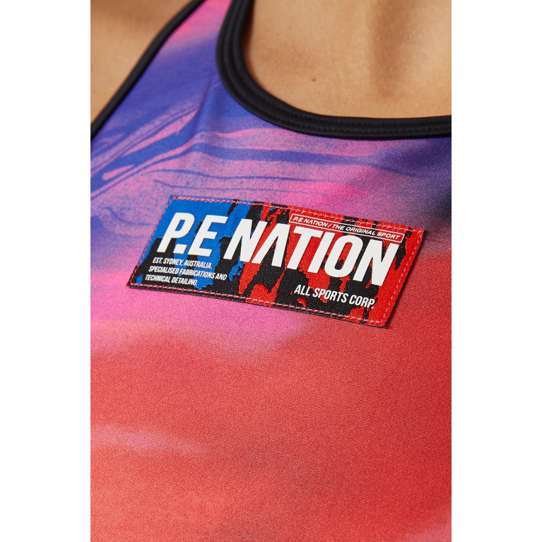 P.E. Nation - Rewind Sports Bra in Recycled Polyester