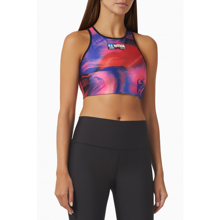 P.E. Nation - Rewind Sports Bra in Recycled Polyester