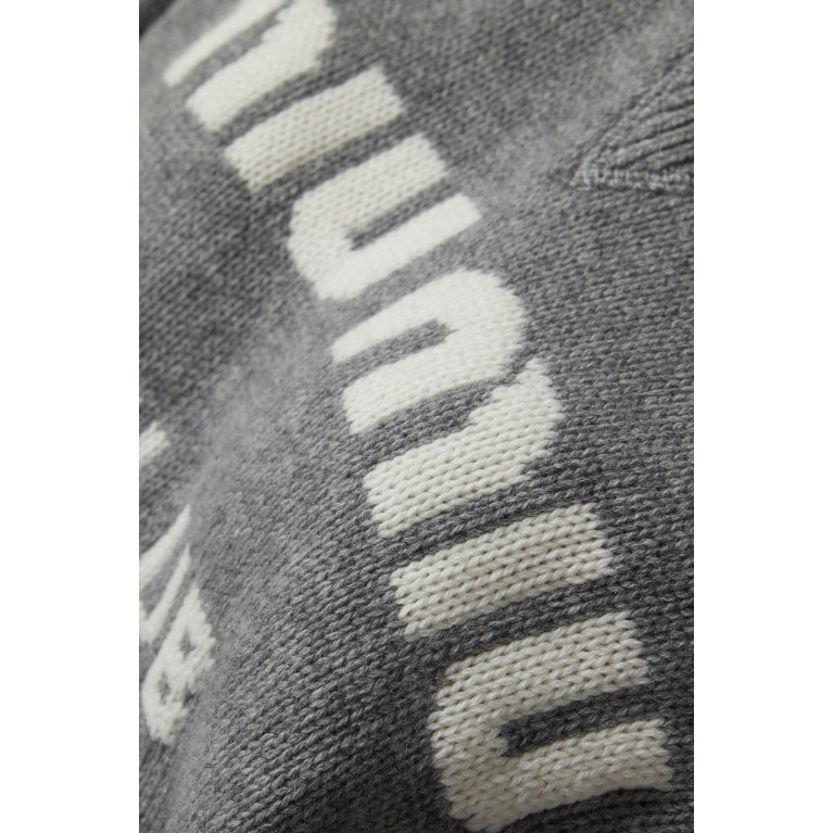 Miu Miu - Logo Crop Sweater in Cashmere Knit