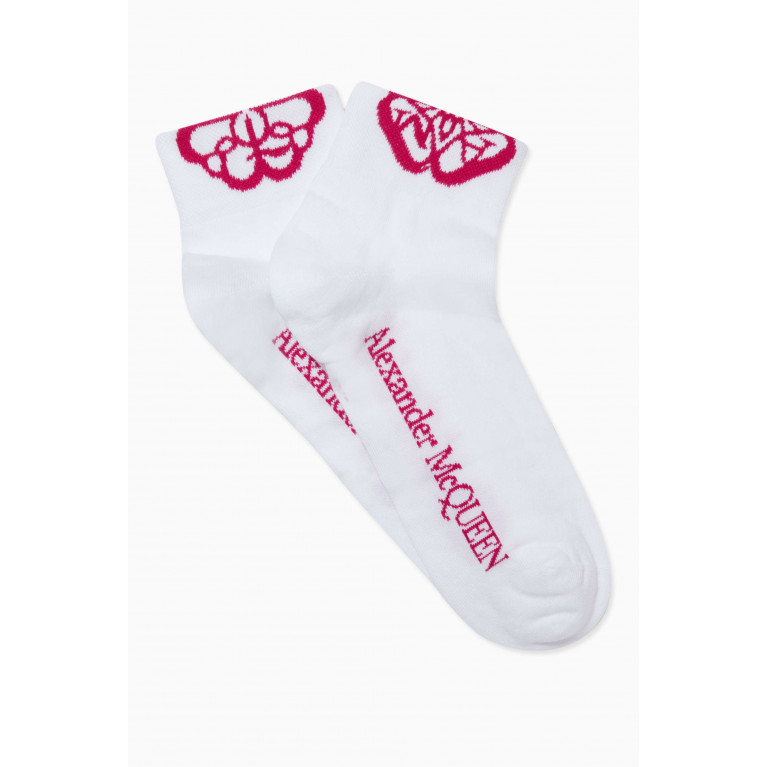 Alexander McQueen - Cut-seal Logo Socks in Cotton
