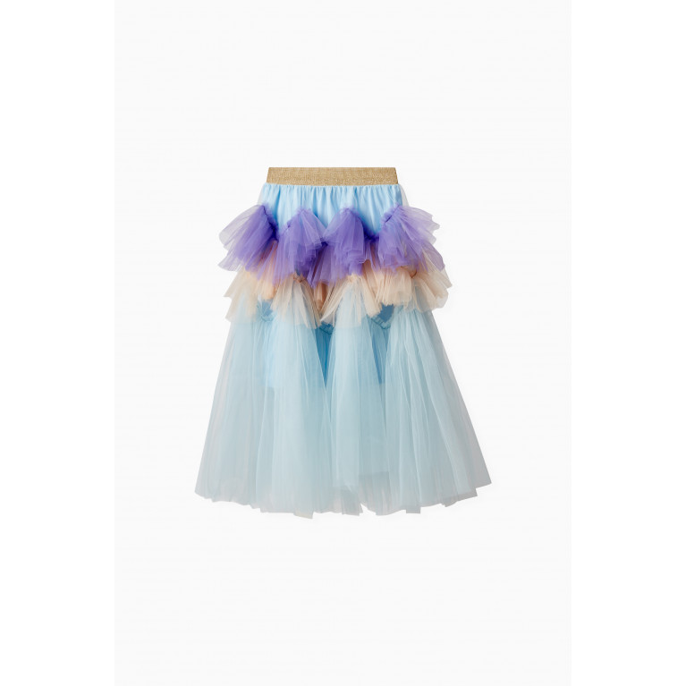 Raspberry Plum - Jade Ruffle Skirt in Polyester