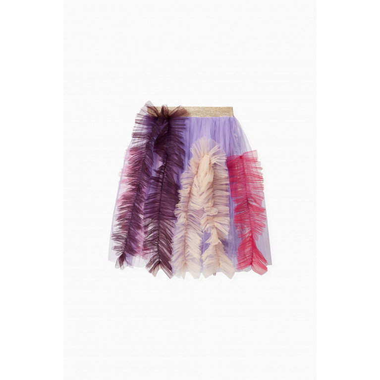 Raspberry Plum - Juniper Ruffle Skirt in Polyester