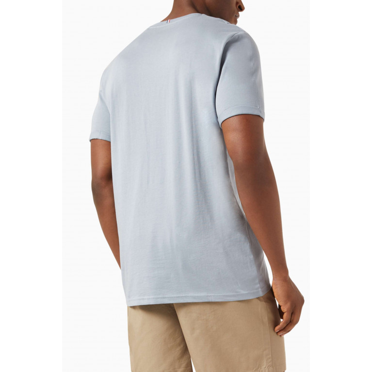 Les Deux - Encore Bouclé T-shirt in Cotton-jersey Blue