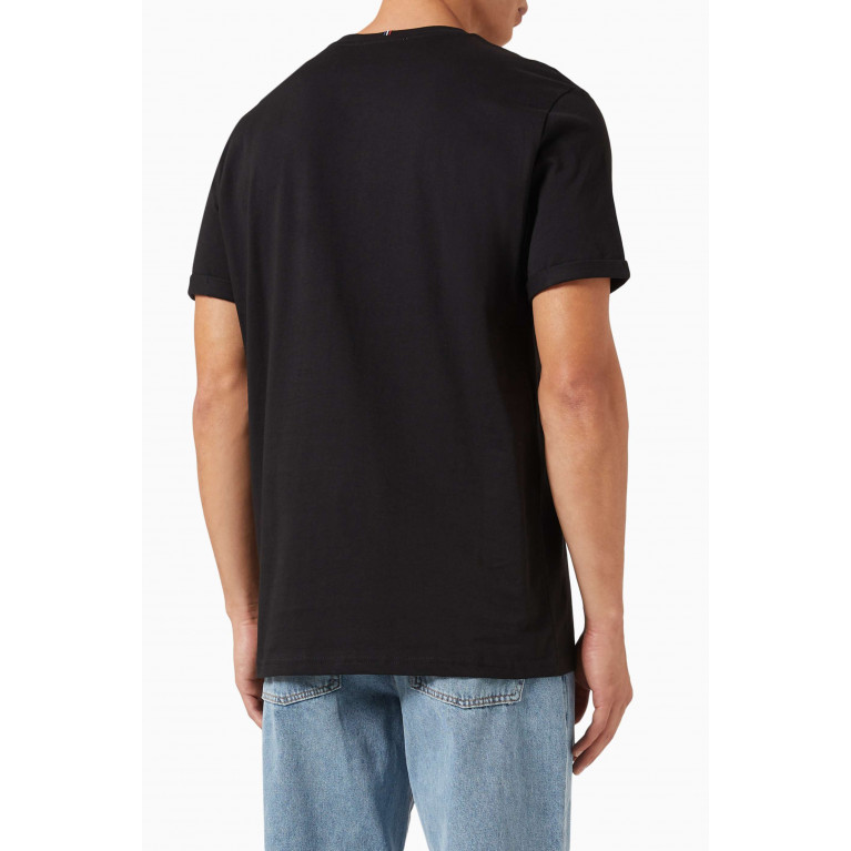 Les Deux - Encore Bouclé T-shirt in Cotton-jersey Black