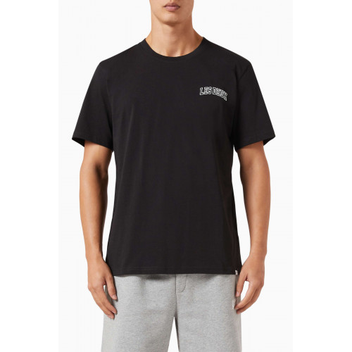 Les Deux - Blake Logo T-shirt in Cotton-jersey Black