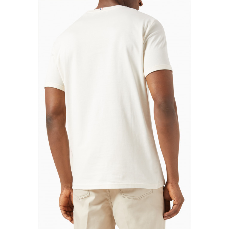 Les Deux - Logo T-shirt in Cotton Jersey Neutral