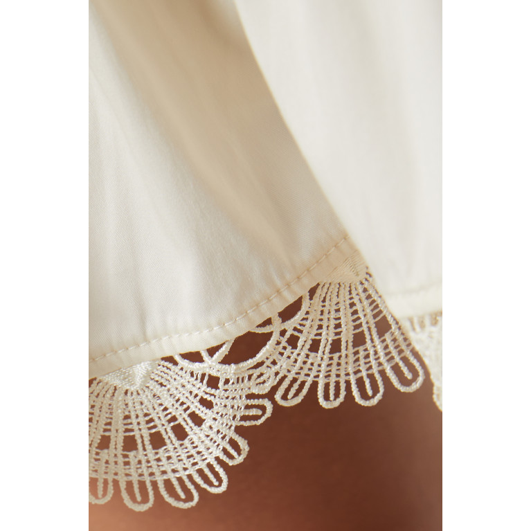 Keepsake The Label - Penny Mini Dress in Soft-cotton Neutral