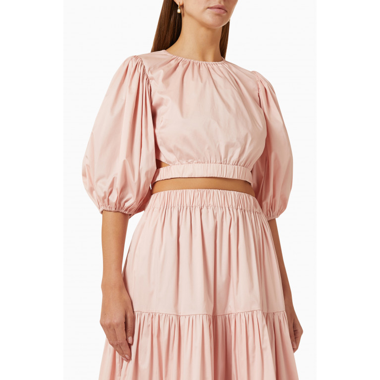 Keepsake The Label - Penny Crop Top in Soft-cotton Pink