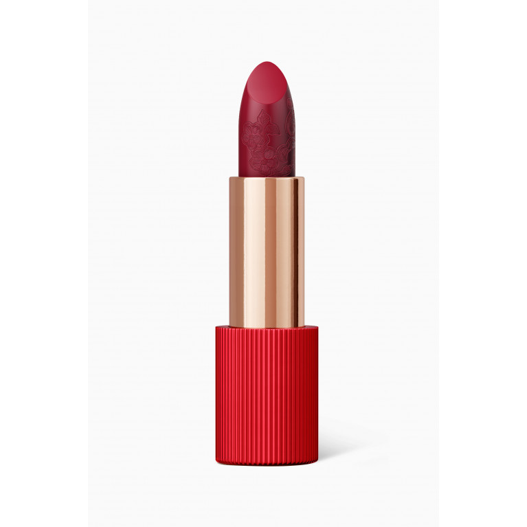 La Perla - 107 Cherry Red Matte Silk Lipstick, 3.5g