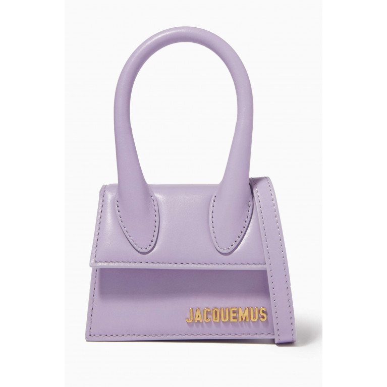 Jacquemus - Le Chiquito Tote Bag in Smooth Leather Purple