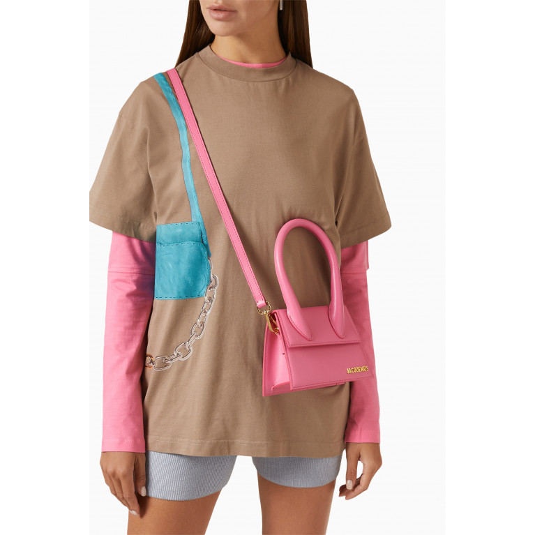 Jacquemus - Le Chiquito Moyen Tote Bag in Smooth-leather Pink