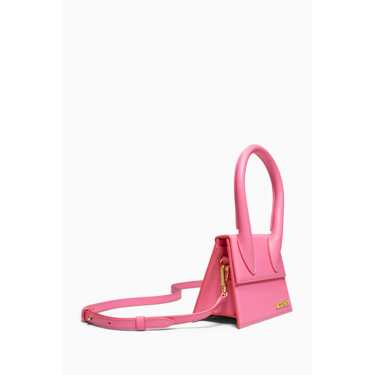 Jacquemus - Le Chiquito Moyen Tote Bag in Smooth Leather Pink