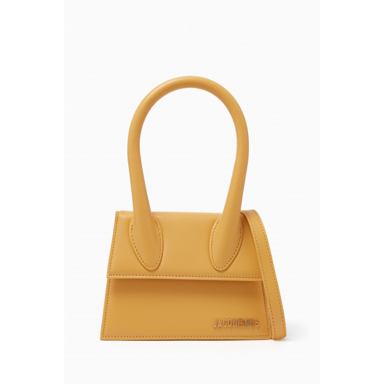 Jacquemus - Le Chiquito Moyen Tote Bag in Smooth-leather Yellow