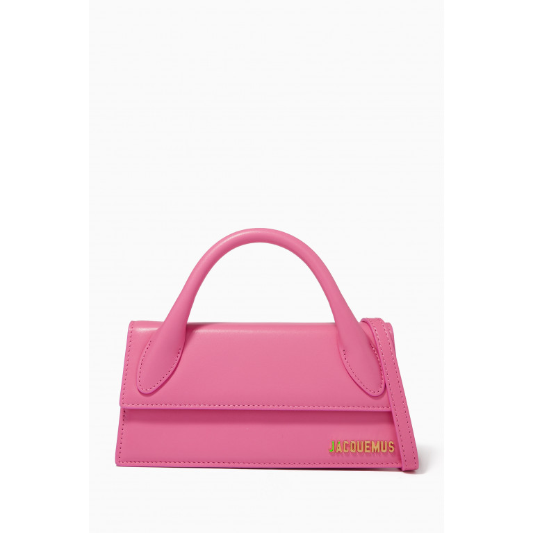 Jacquemus - Le Chiquito Long Tote Bag in Smooth Leather Pink
