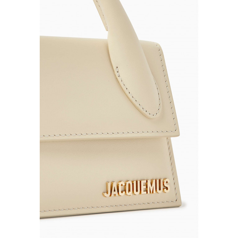 Jacquemus - Le Chiquito Long Tote Bag in Smooth Leather Neutral